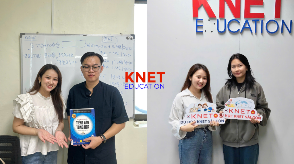 Hình ảnh hai bạn học viên mới nhập học tại Knet
