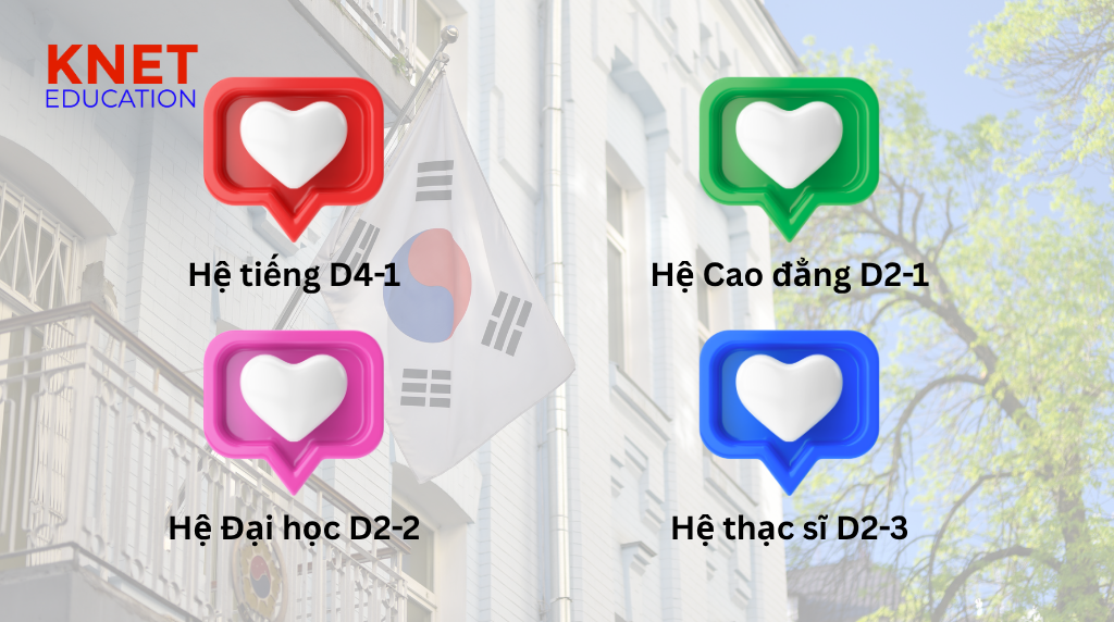 Hình ảnh các hệ du học Hàn Quốc được nhiều học sinh, sinh viên lựa chọn